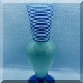G05. Signed art glass vase. 